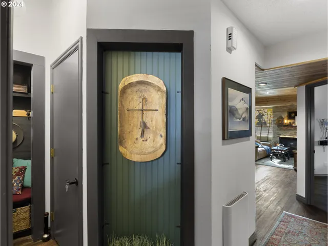 a view of livingroom form hallway