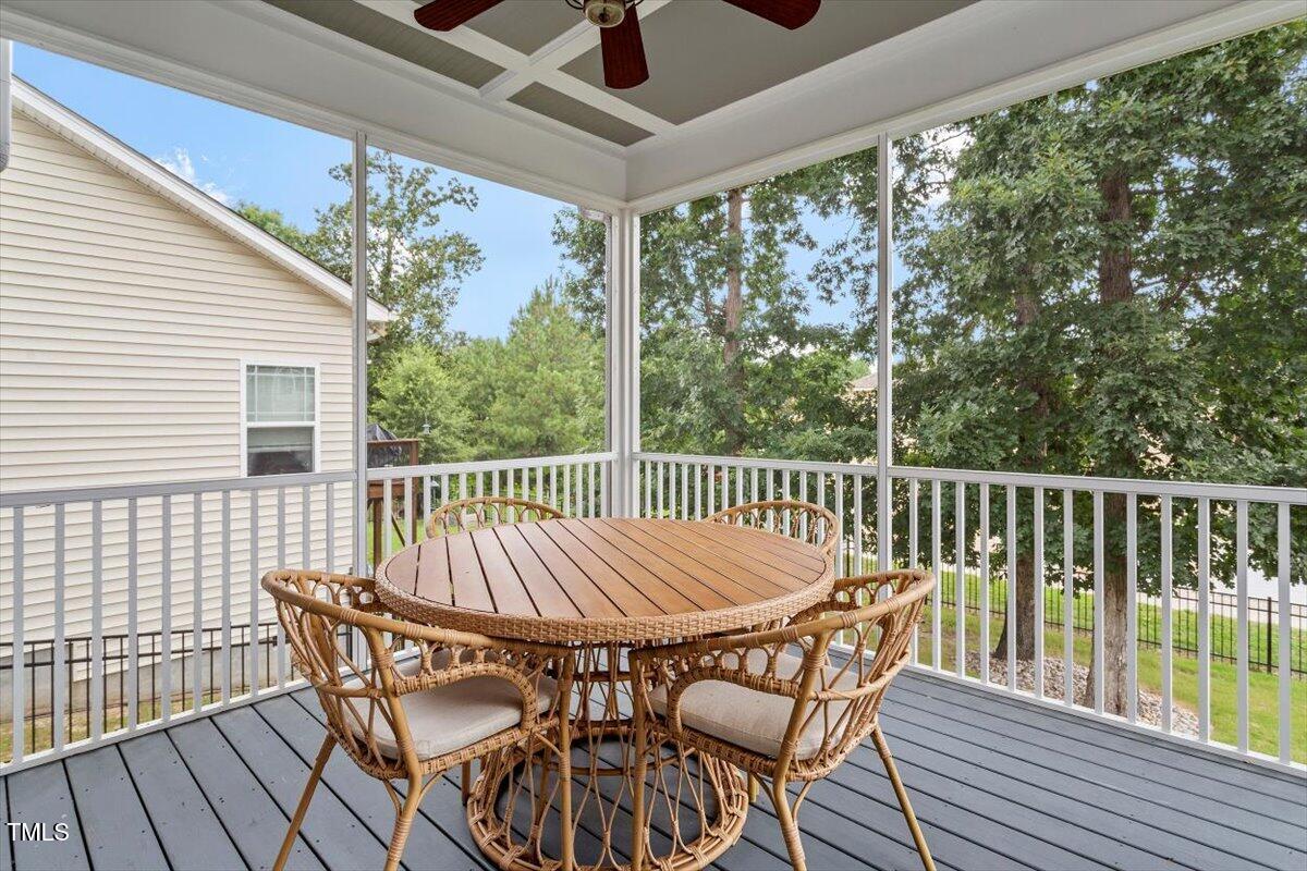 357 Marshcroft Way Rolesville, NC 27571 - Photo 29 of 41 a view of a patio on wooden deck