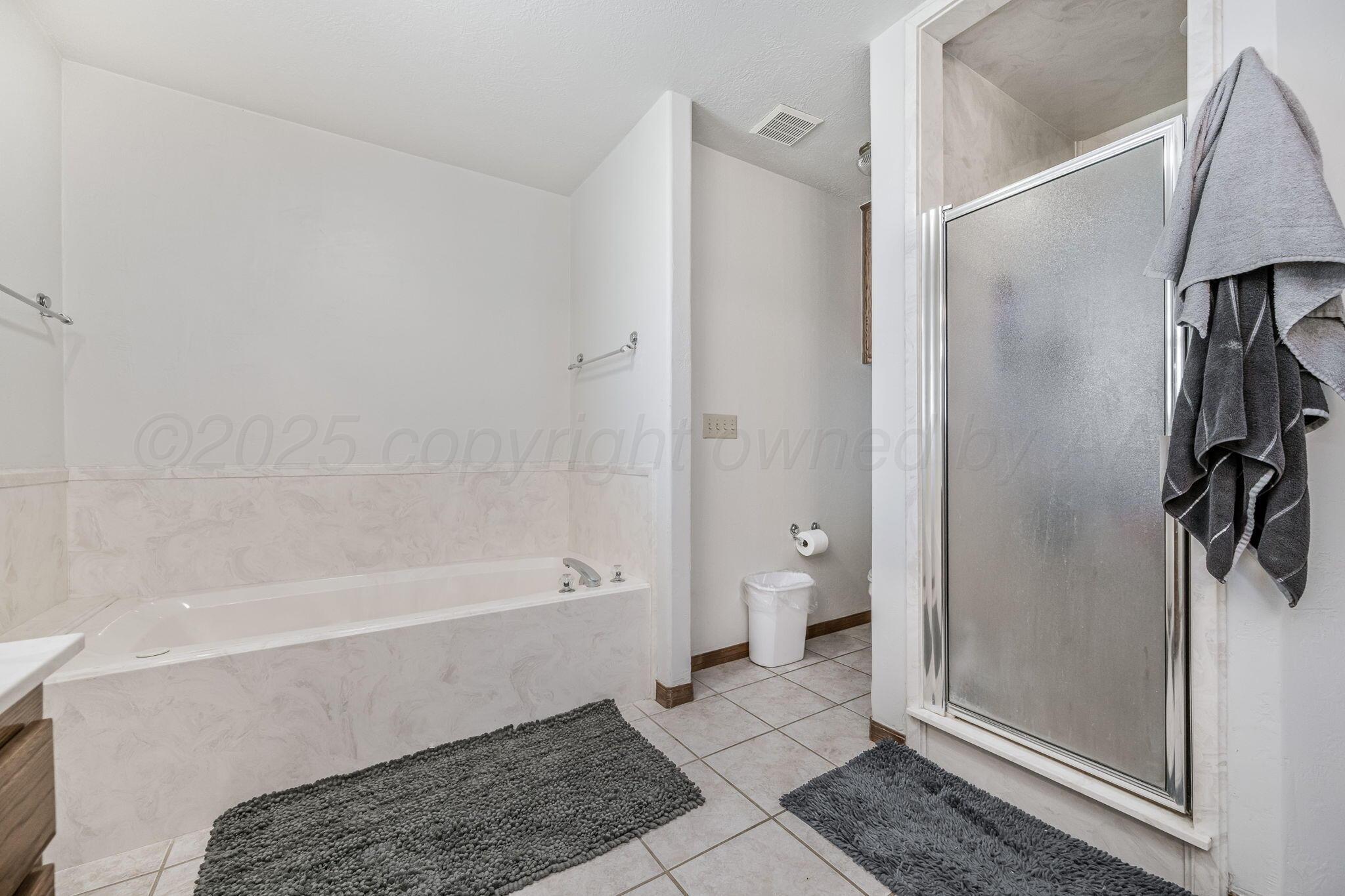9151 Helium Road Amarillo, TX 79119 - Photo 18 of 49 a bathroom with a bathtub and a shower
