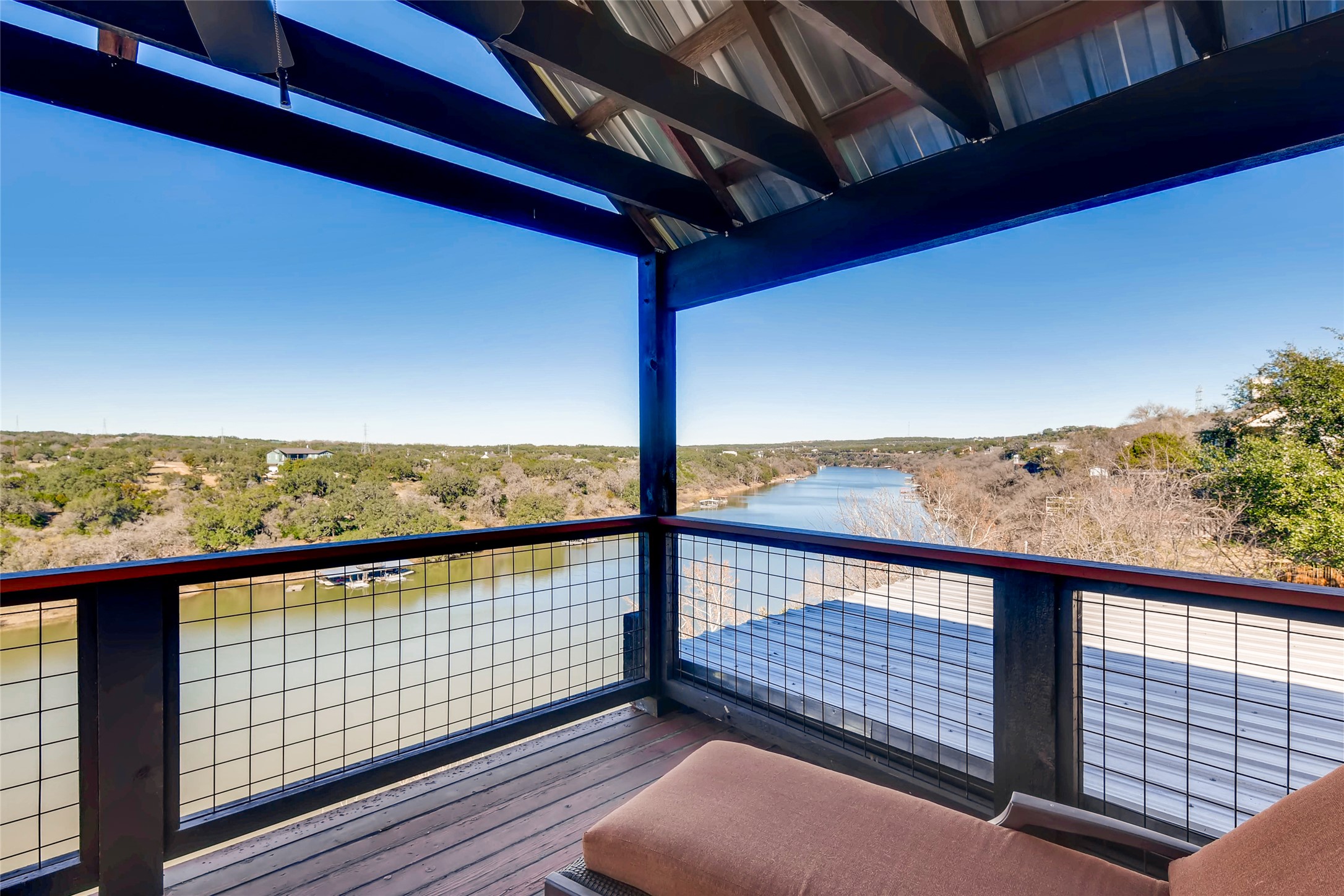 2614 Pace Bend Road South Spicewood, TX 78669 - Photo 1 of 26 The sunset views from the back patio and deck are fantastic. Water in the Pedernales River will vary and can be seasonal. Boat ramp at Briarcliff and Pace Bend Park are nearby for quick Lake Travis access