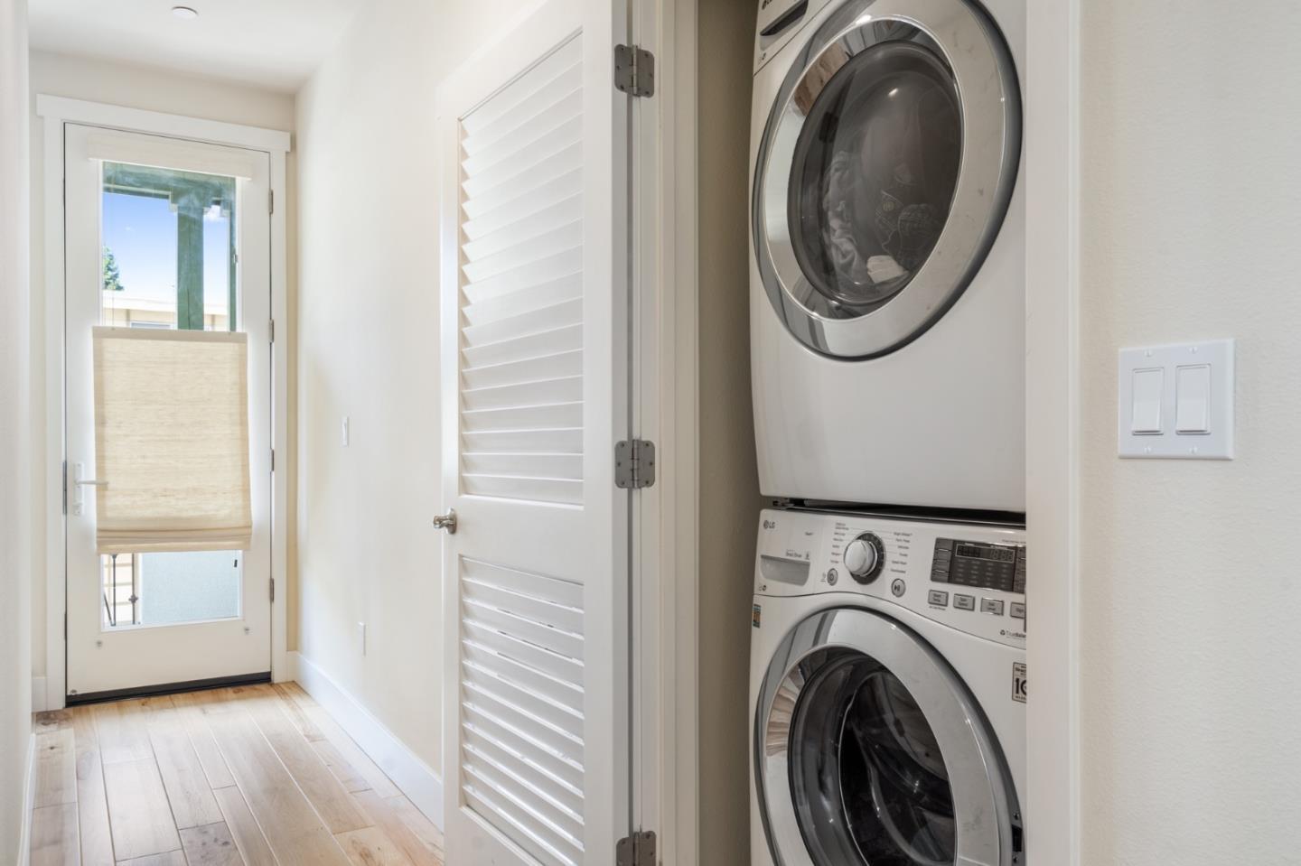100 Tilton Avenue San Mateo, CA 94401 - Photo 9 of 23 a view of a hallway with washer and dryer