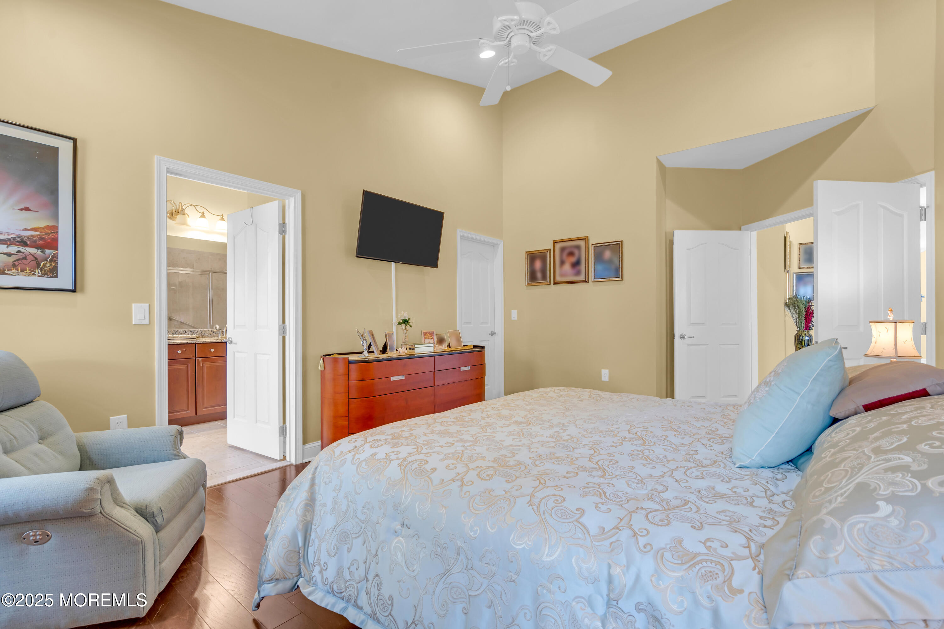 8 Ventnor Court Waretown, NJ 08758 - Photo 29 of 42 a bedroom with a bed and a couch