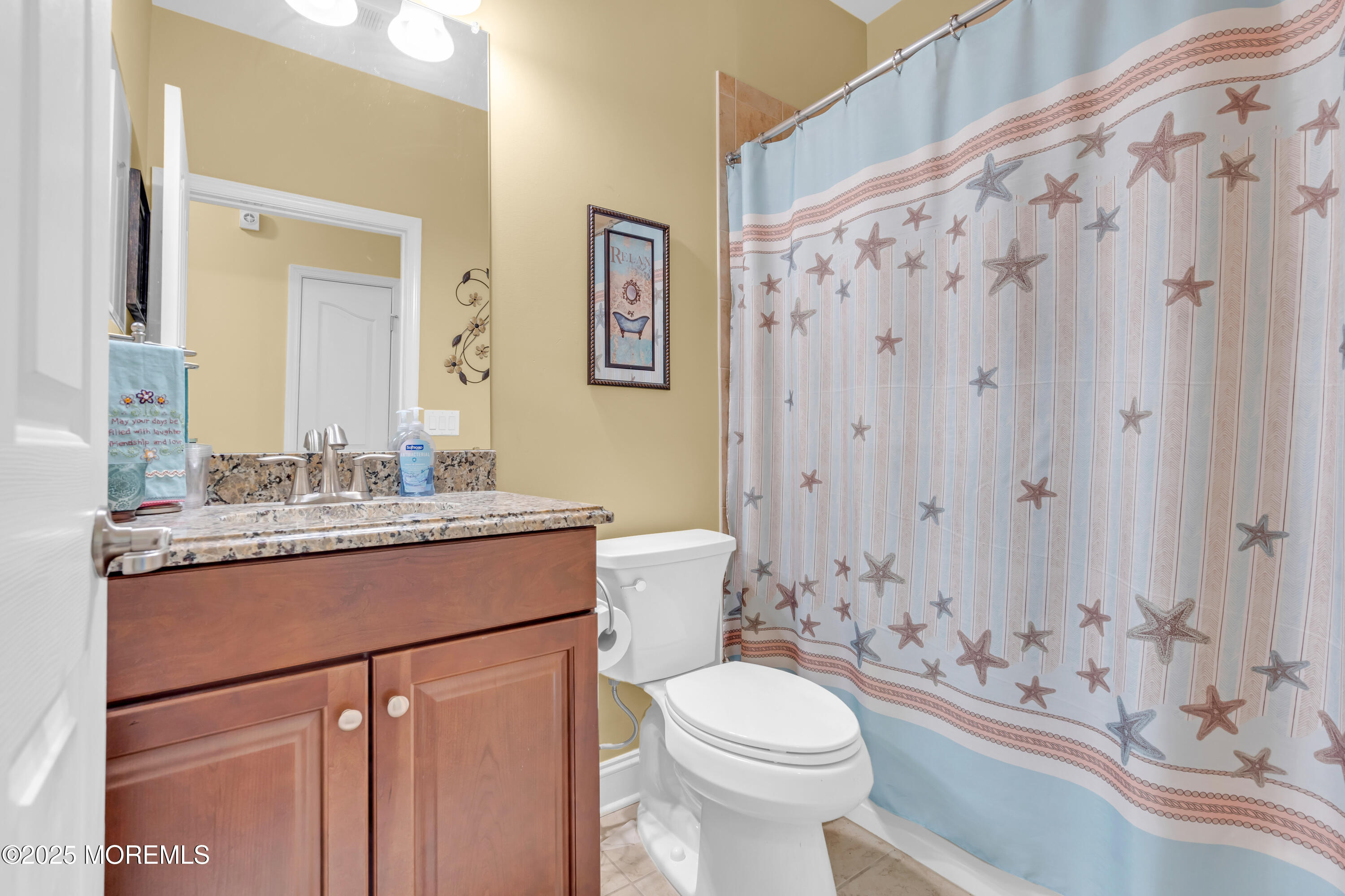 8 Ventnor Court Waretown, NJ 08758 - Photo 33 of 42 a bathroom with a granite countertop sink toilet and shower
