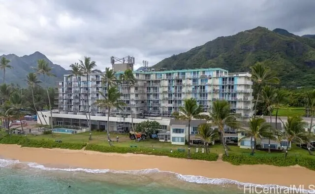 a view of a city with tall buildings