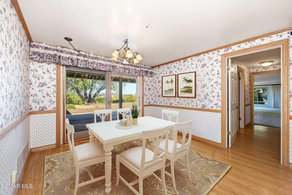 39 Inverness Road Thousand Oaks, CA 91361 - Photo 22 of 69 a view of a dining room with furniture window and wooden floor