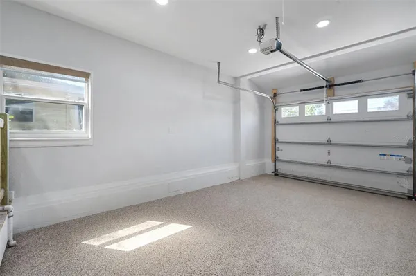 a view of a room with an empty space