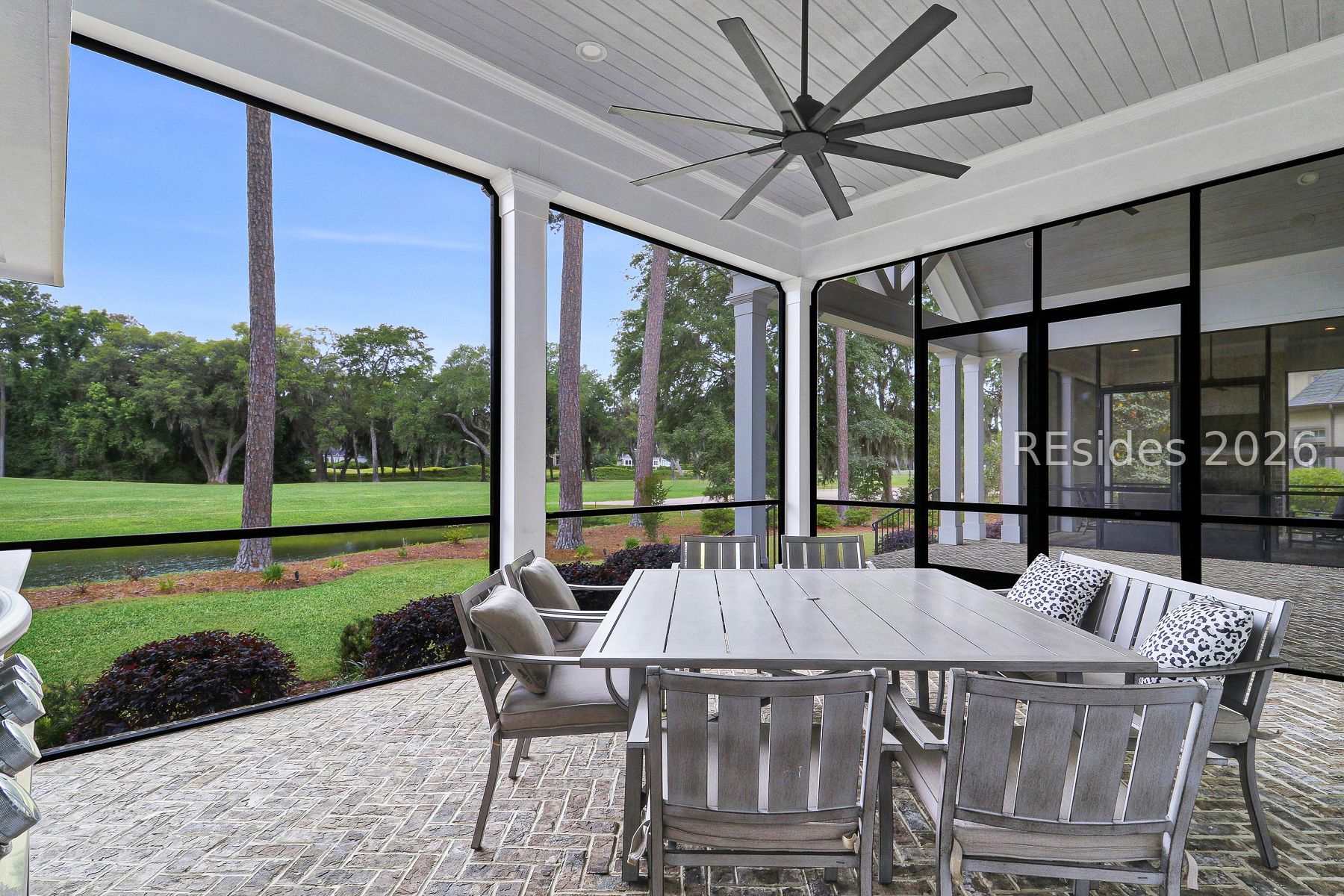 18 Ballybunion Way Bluffton, SC 29910 - Photo 53 of 64 Oversized porch with Dye's 8th views