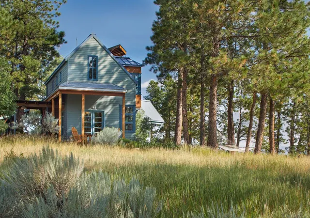 a backyard of a house with yard and trampoline