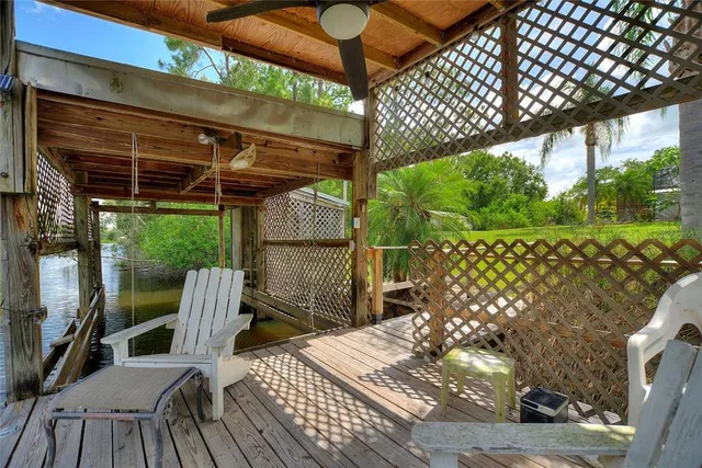 a view of a yard with an outdoor space