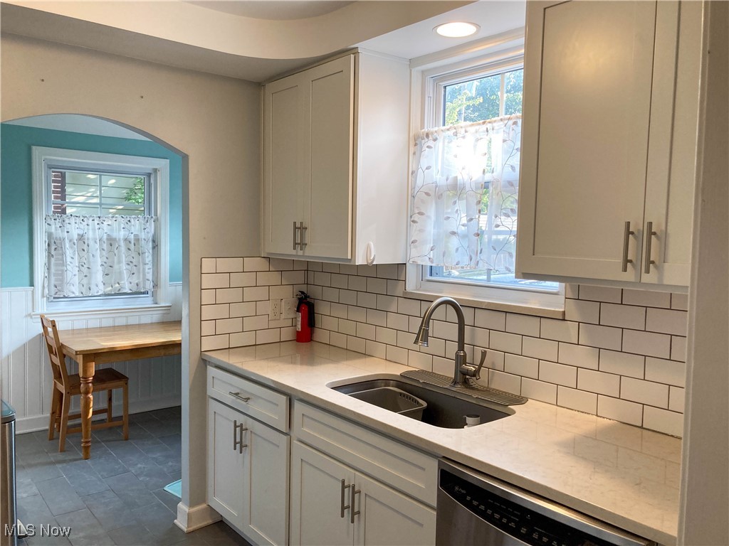2415 Channing Road Cleveland, OH 44118 - Photo 12 of 28 Kitchen with quartz counters and stainless steel appliances