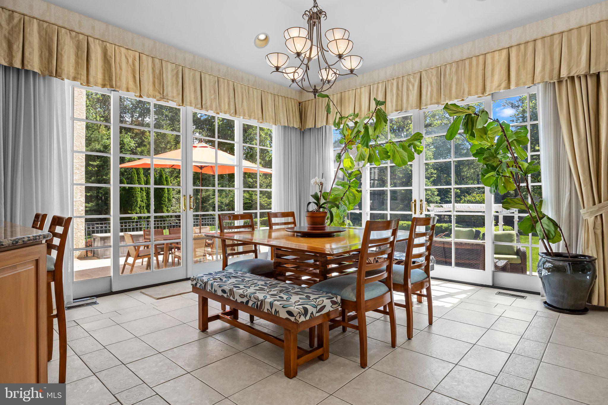 1049 McKean Road Ambler, PA 19002 - Photo 25 of 93 Breakfast Room with Views of Serene Rear Yard