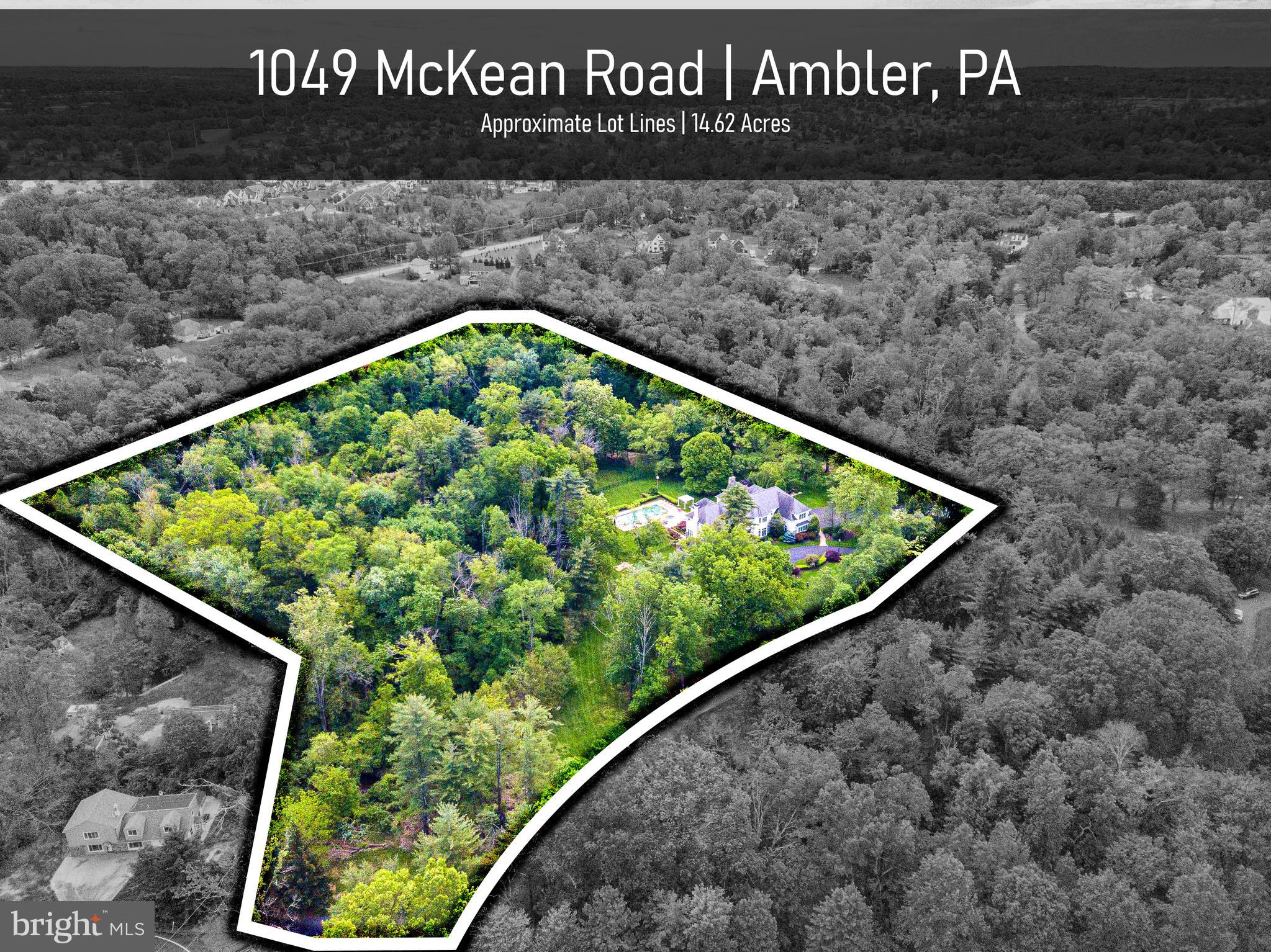 1049 McKean Road Ambler, PA 19002 - Photo 3 of 93 Approximate Lot Lines: 14.62 Acres