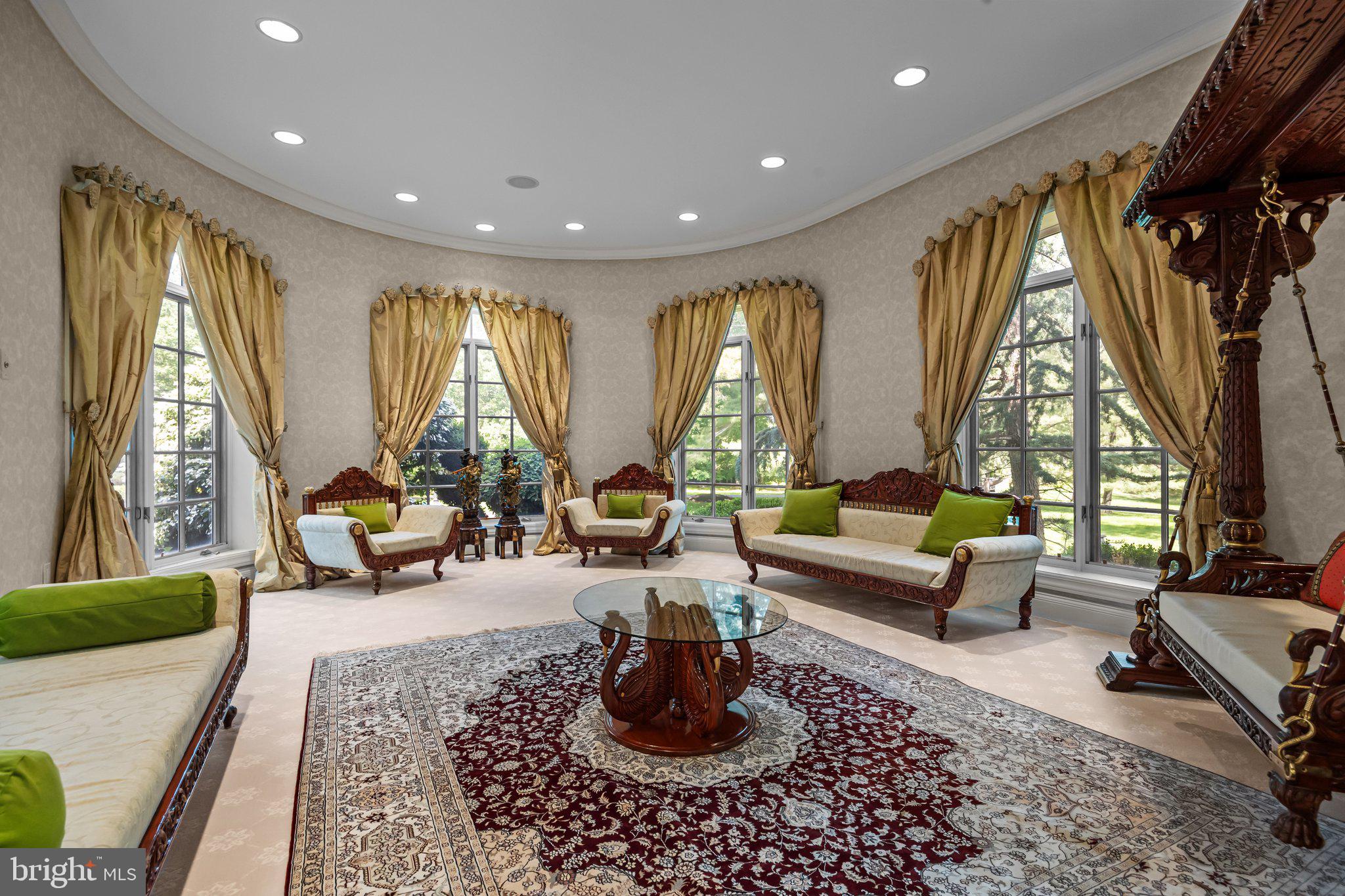 1049 McKean Road Ambler, PA 19002 - Photo 37 of 93 Turret Style Living Room w/ Overhead LED Lighting