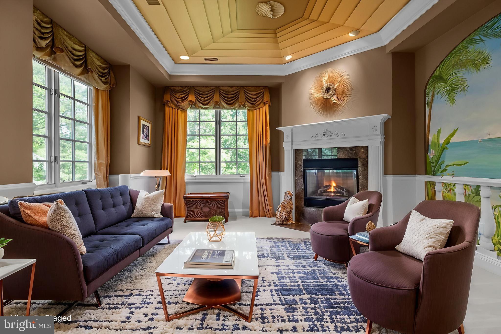 1049 McKean Road Ambler, PA 19002 - Photo 46 of 93 a living room with furniture and a fireplace