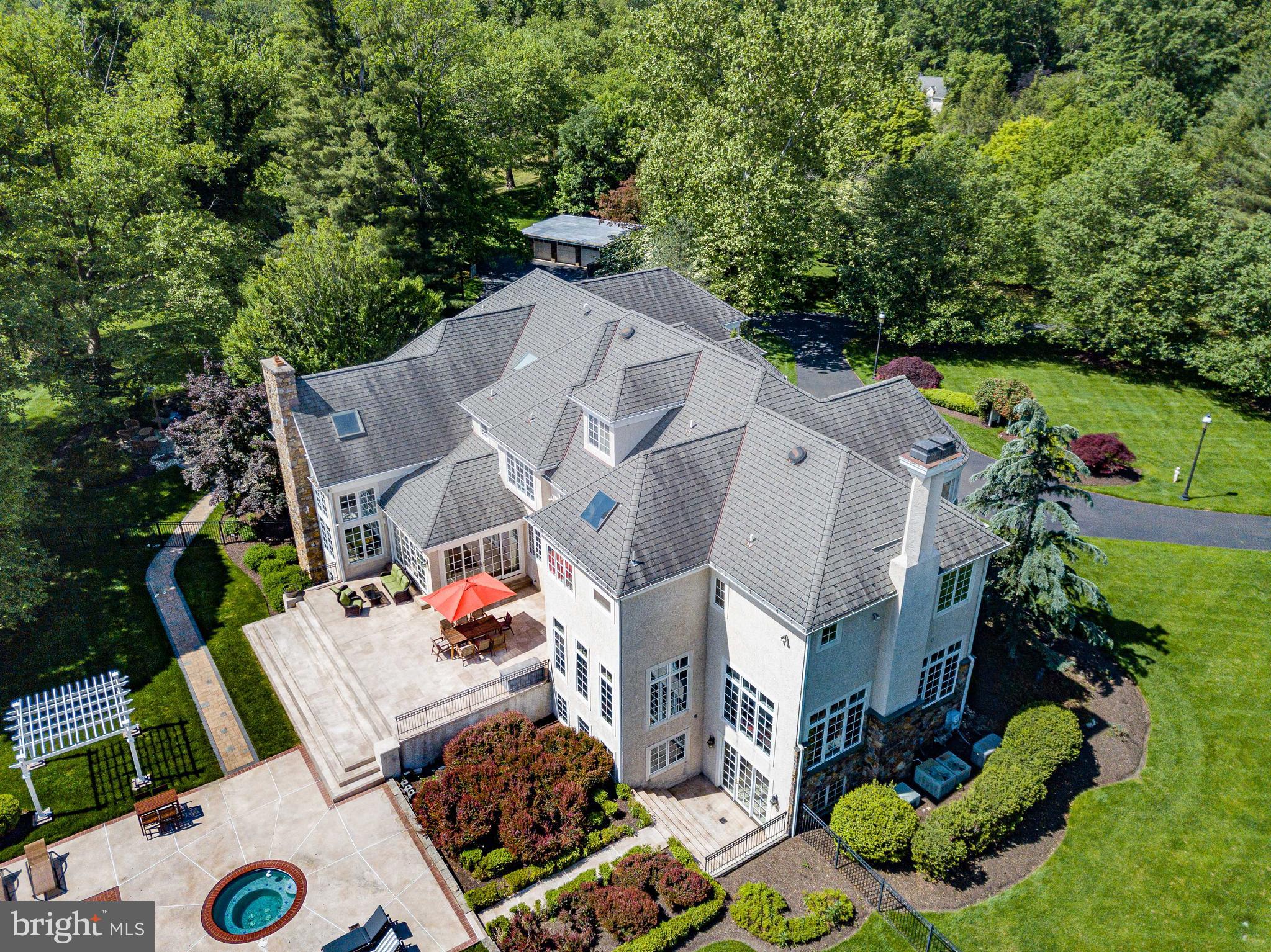 1049 McKean Road Ambler, PA 19002 - Photo 83 of 93 an aerial view of a house with a garden