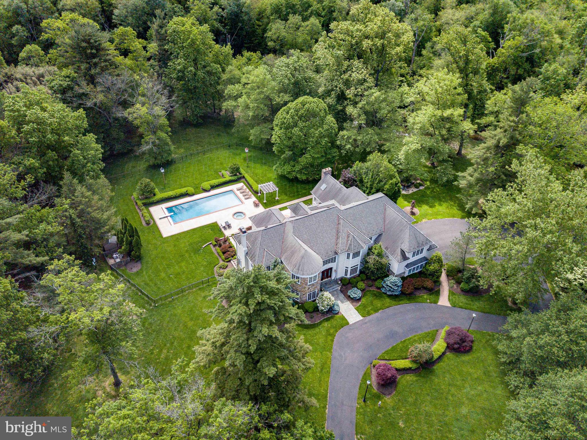1049 McKean Road Ambler, PA 19002 - Photo 88 of 93 an aerial view of a house with garden space and street view