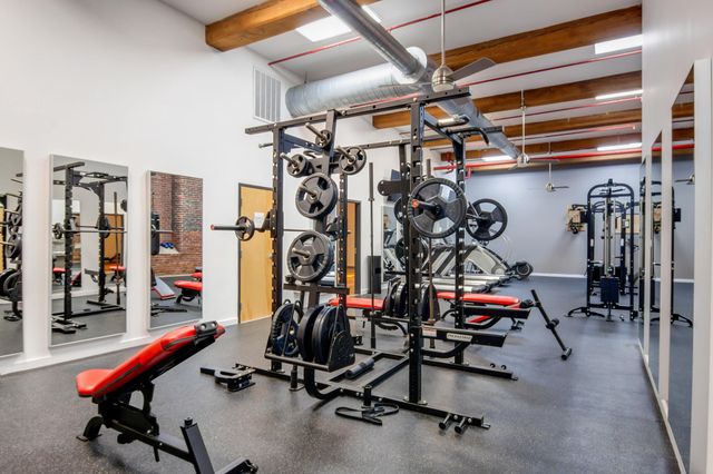 a view of a lake with a building in the background