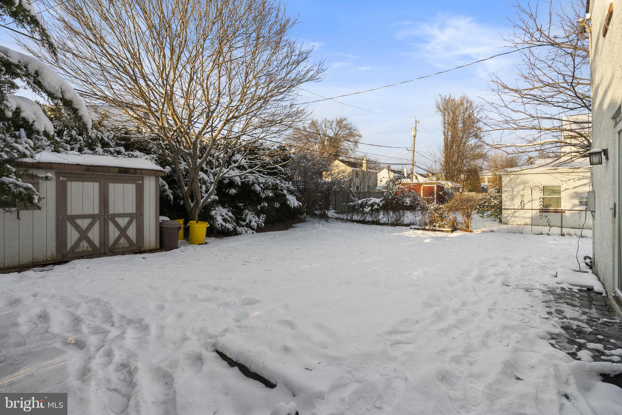 215 Allison Road Oreland, PA 19075 - Photo 34 of 39 a view of a house with a snow in the yard