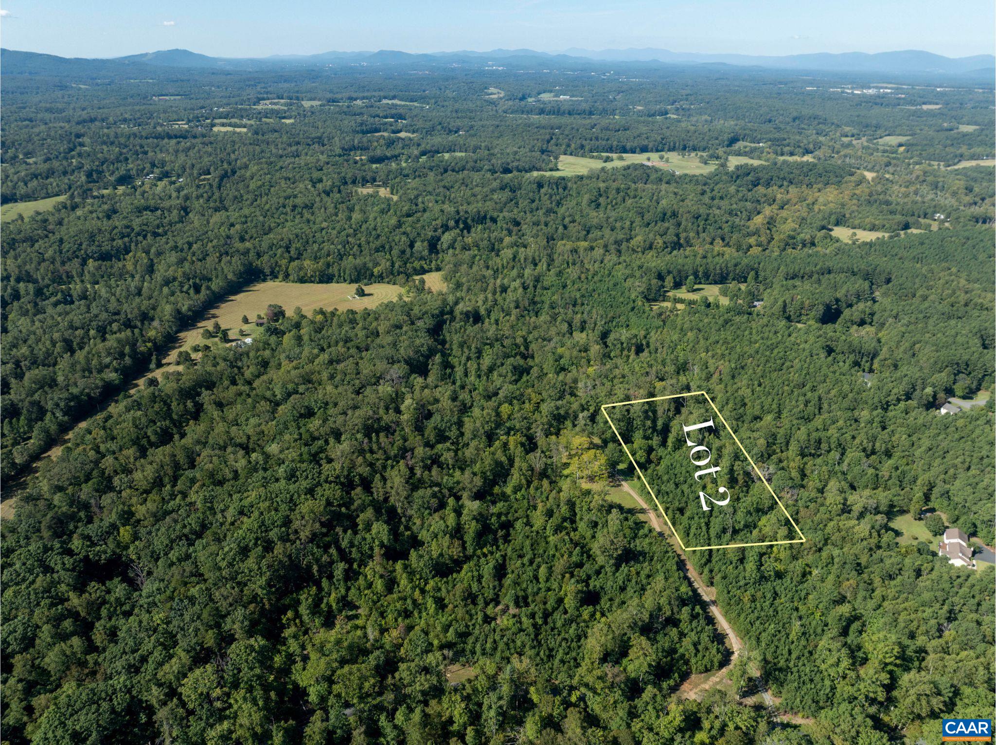 an aerial view of forest
