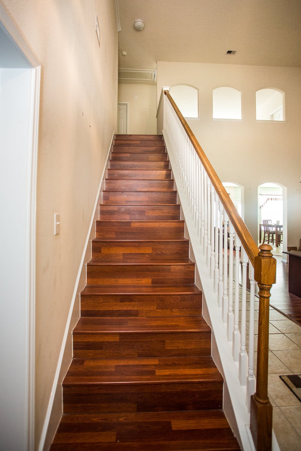 2930 Westerfield Lane Houston, TX 77084 - Photo 18 of 22 Staircase to three bedrooms and game room. Office is located just to the left of the staircase.