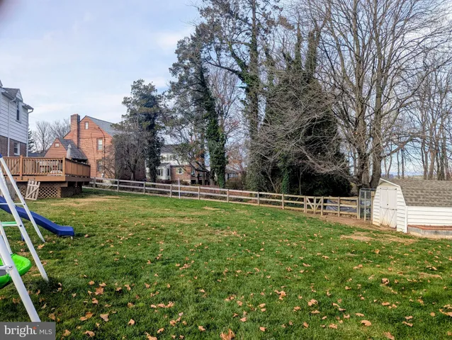 a swimming pool with lots of tress in front of it