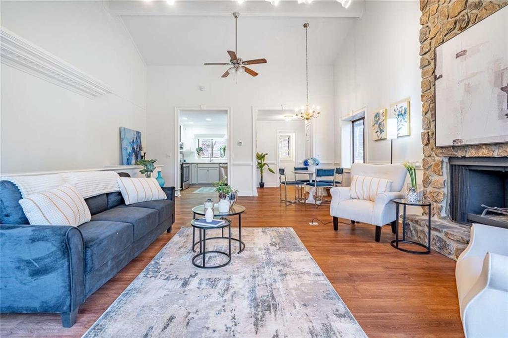 200 Villa Road, Unit 126 Jasper, GA 30143 - Photo 16 of 38 a living room with furniture and a fireplace
