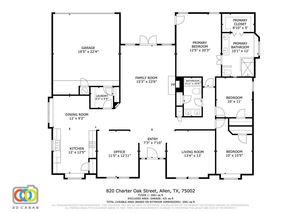820 Charter Oak Street Allen, TX 75002 - Photo 37 of 37 View of floor plan / room layout