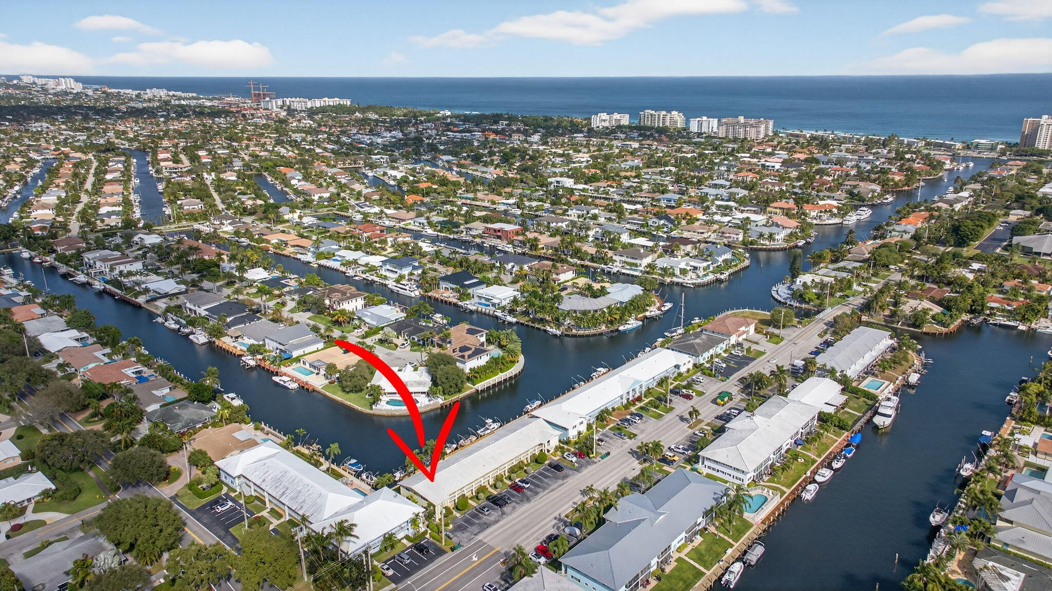 2311 Northeast 36th Street, Unit 2A Lighthouse Point, FL 33064 - Photo 33 of 35 34-web-or-mls-2311 Drone--8