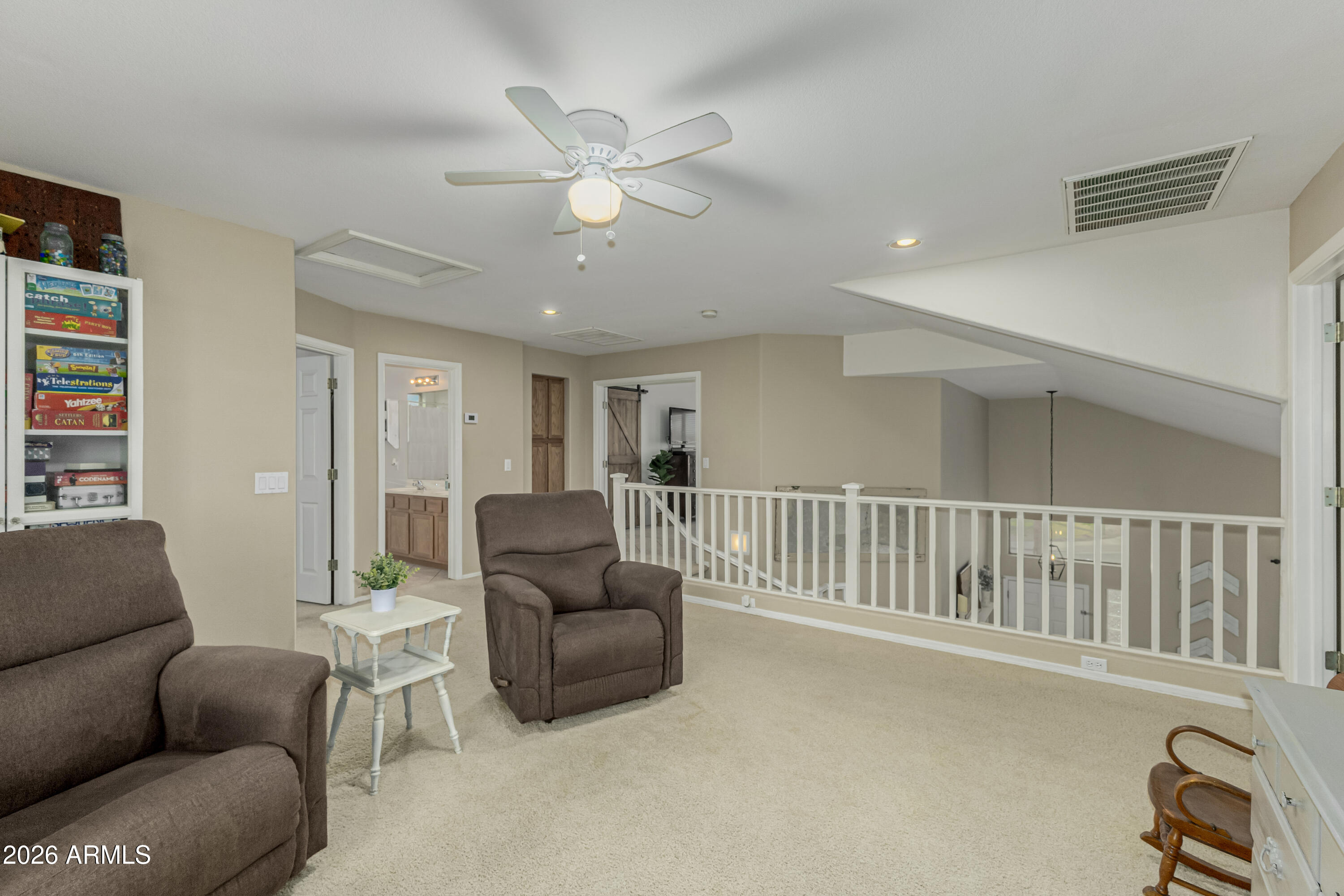 1737 South Talbot Mesa, AZ 85209 - Photo 18 of 35 a living room with furniture and a ceiling fan