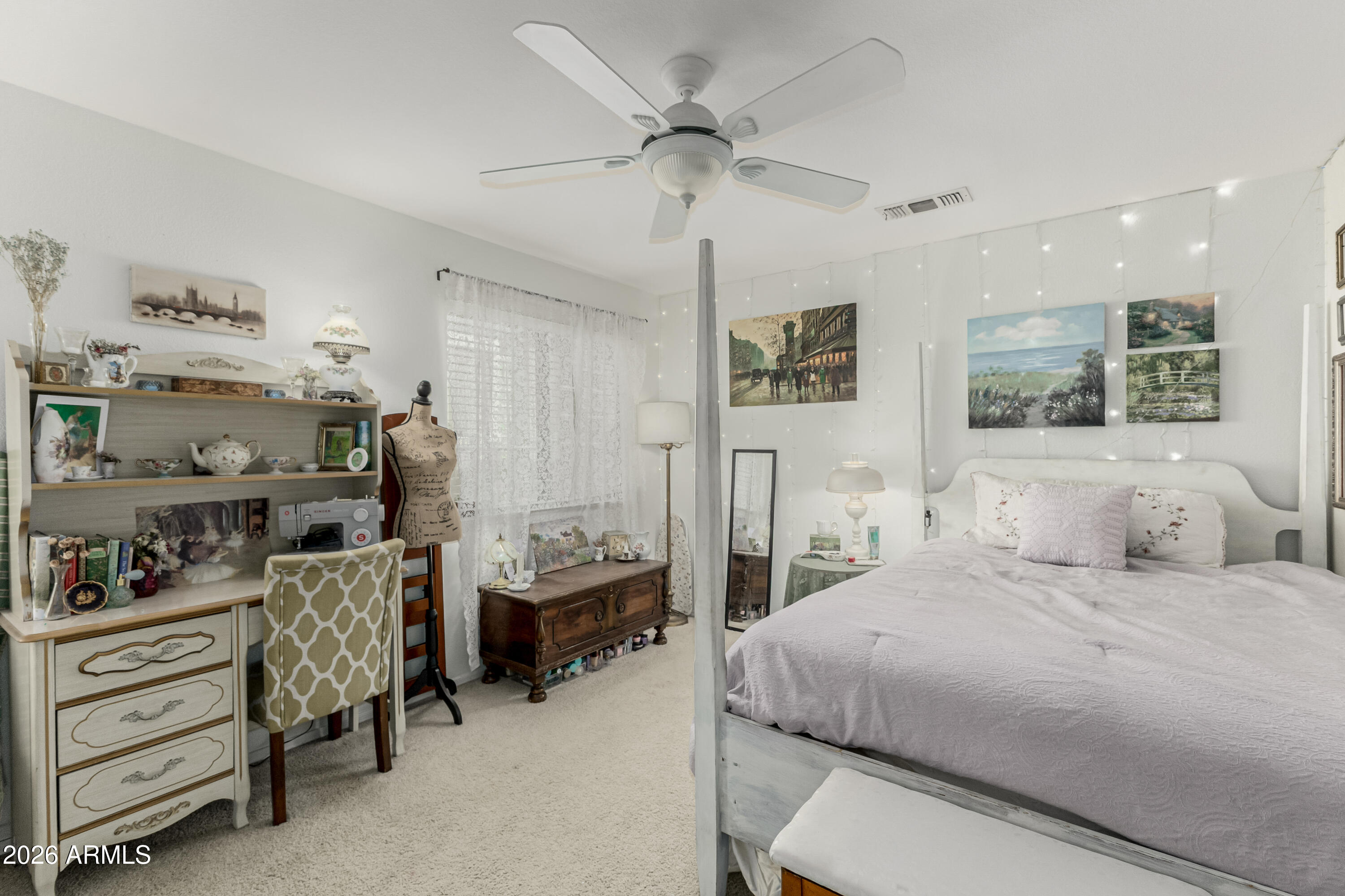 1737 South Talbot Mesa, AZ 85209 - Photo 25 of 35 a bedroom with a bed and a walk in closet