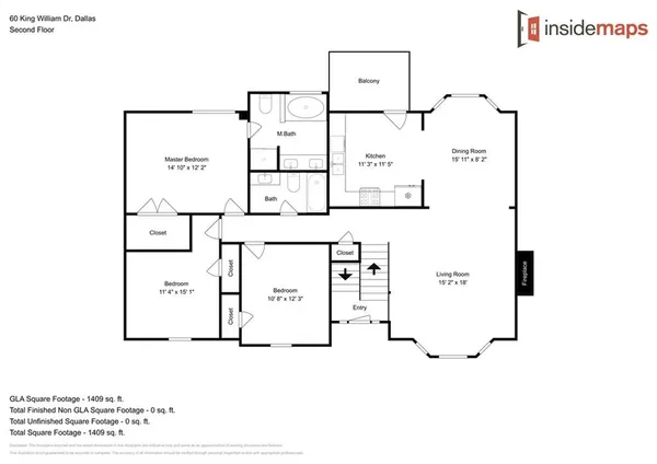 $1,850 | 60 King William Drive, Dallas, GA 30157