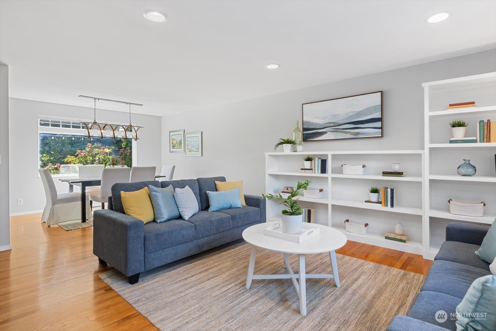 8630 217th Street Southwest Edmonds, WA 98026 - Photo 3 of 34 a living room with furniture and a wooden floor