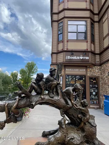 a view of a city with mountains in the background