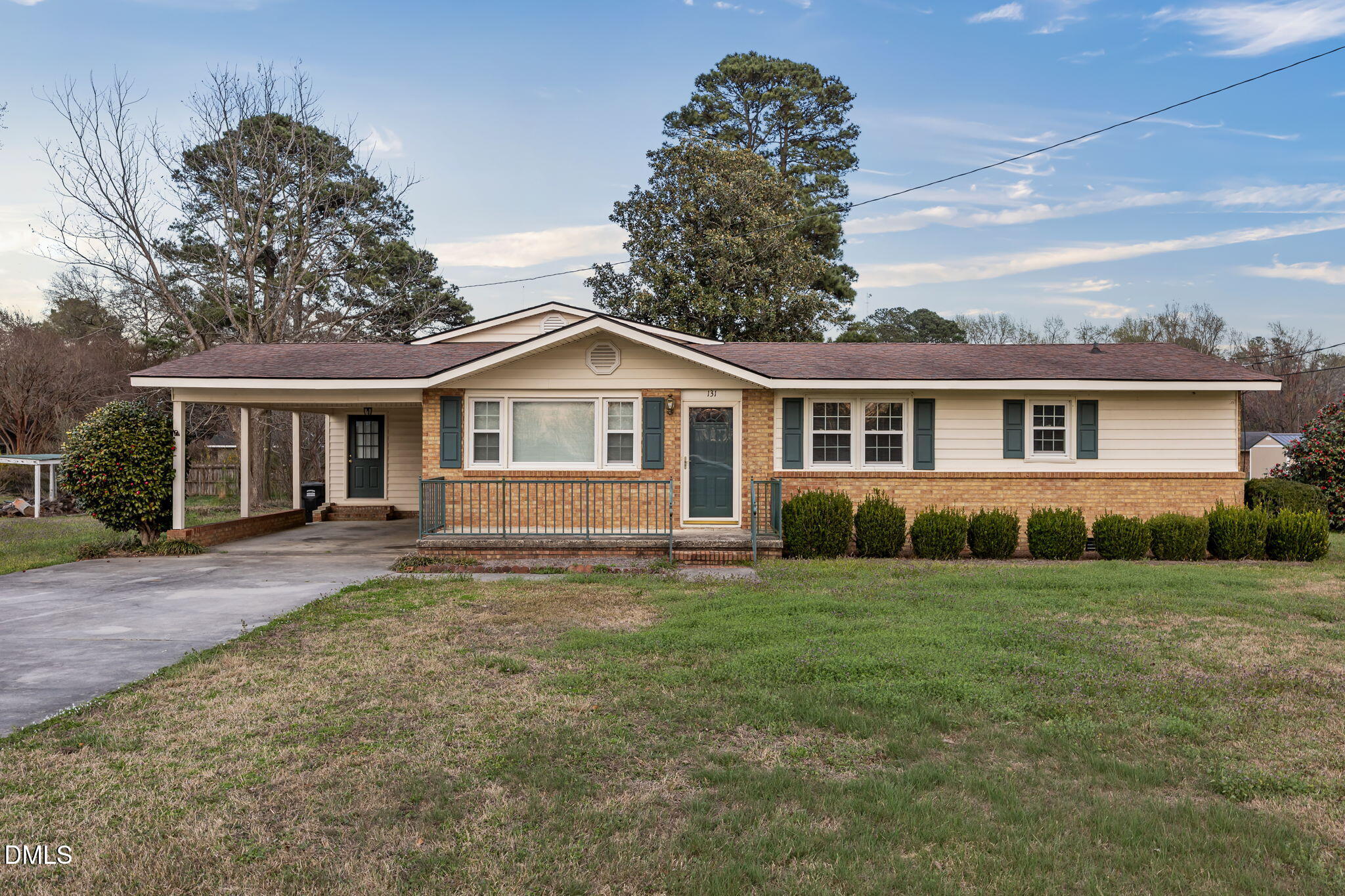 front view of a house and a yard