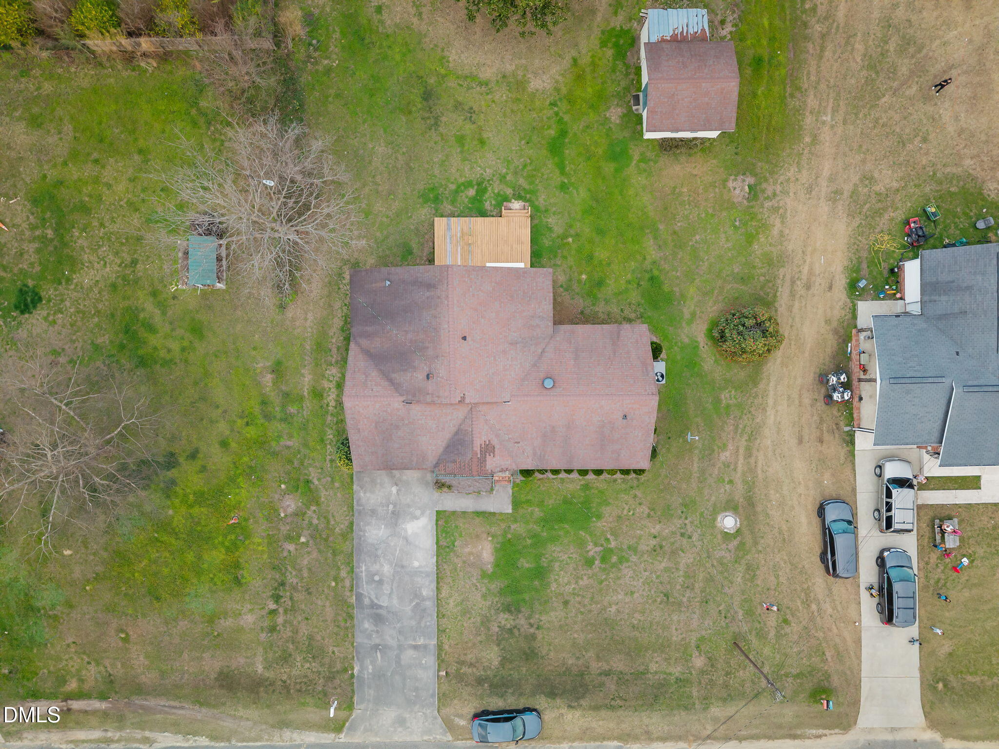 131 Fairview Village Road Dunn, NC 28334 - Photo 40 of 43 an aerial view of a house with a yard