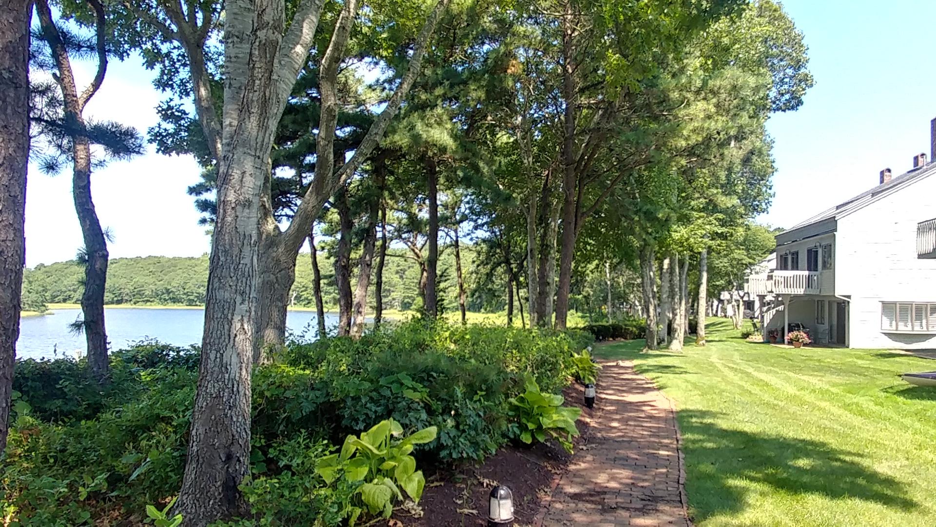381 Great Oak Road, Unit 17 Mashpee, MA 02649 - Photo 29 of 35 Waterfront Path to Dock-Pool