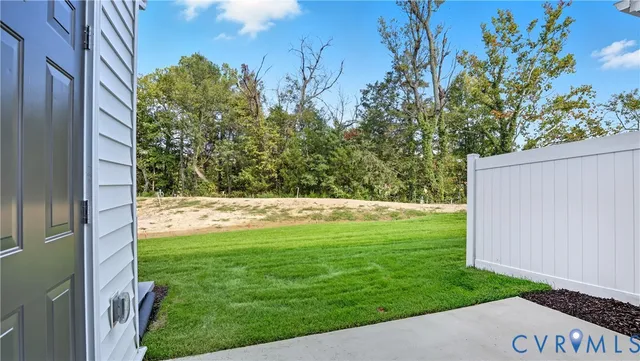 a view of outdoor space with garden
