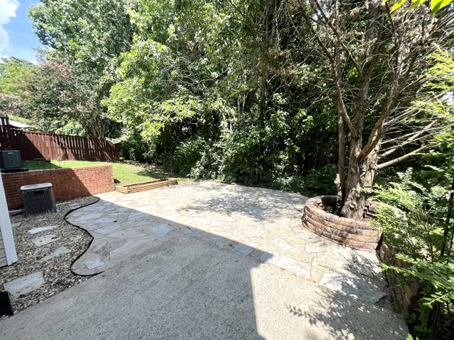 a view of yard with trees