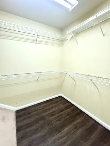 a view of a room with an empty space