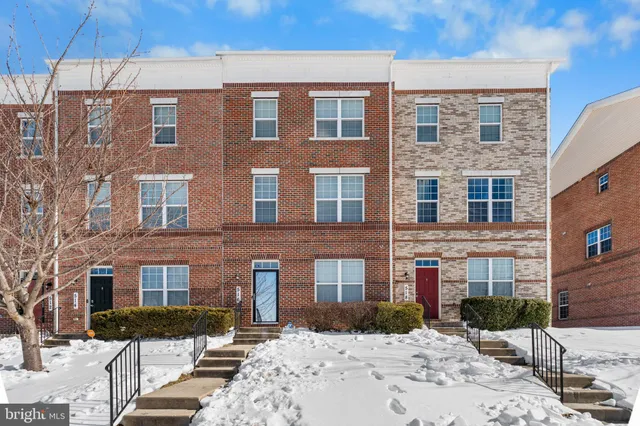 a front view of a building