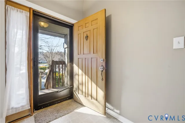 a view of front door