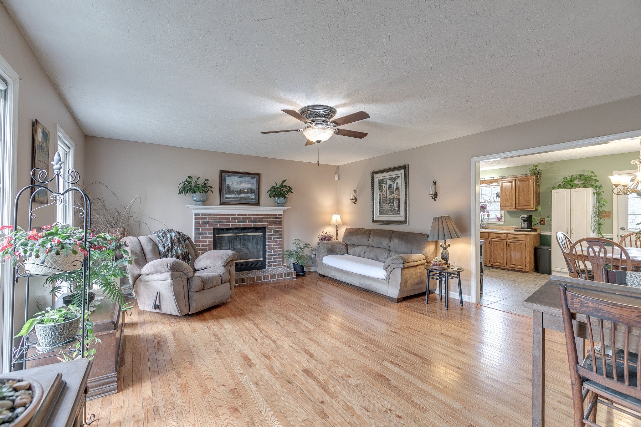3385 Ridgefield Drive Murfreesboro, TN 37129 - Photo 3 of 25 a living room with furniture and a fireplace