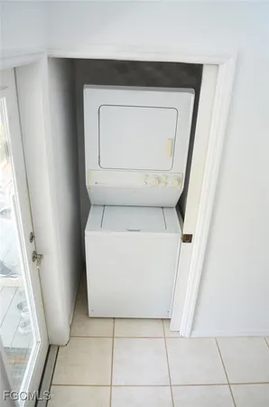 a utility room with a washer and dryer
