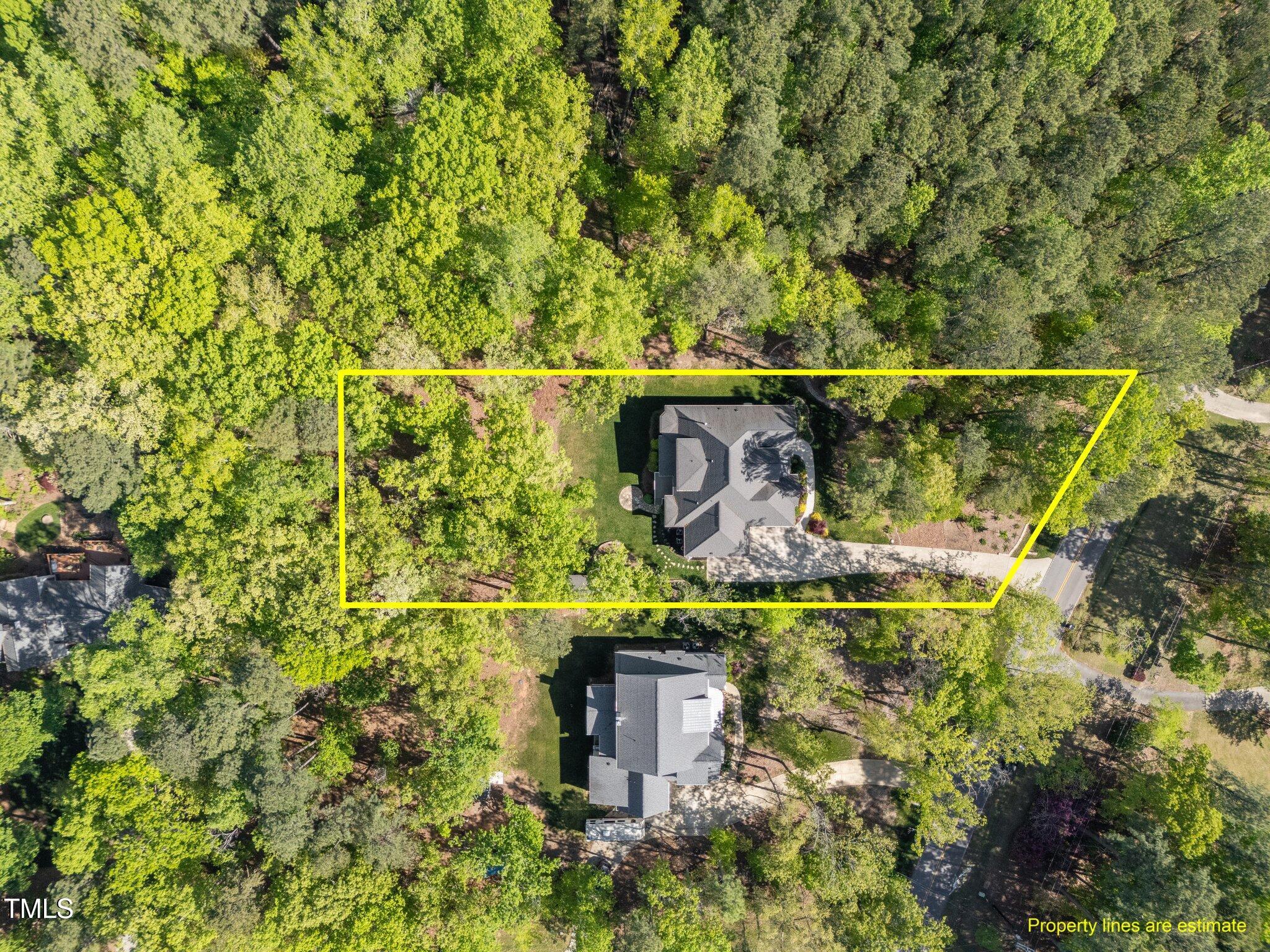 4924 Theys Road Raleigh, NC 27606 - Photo 70 of 74 1.15 acre lot boundry lines