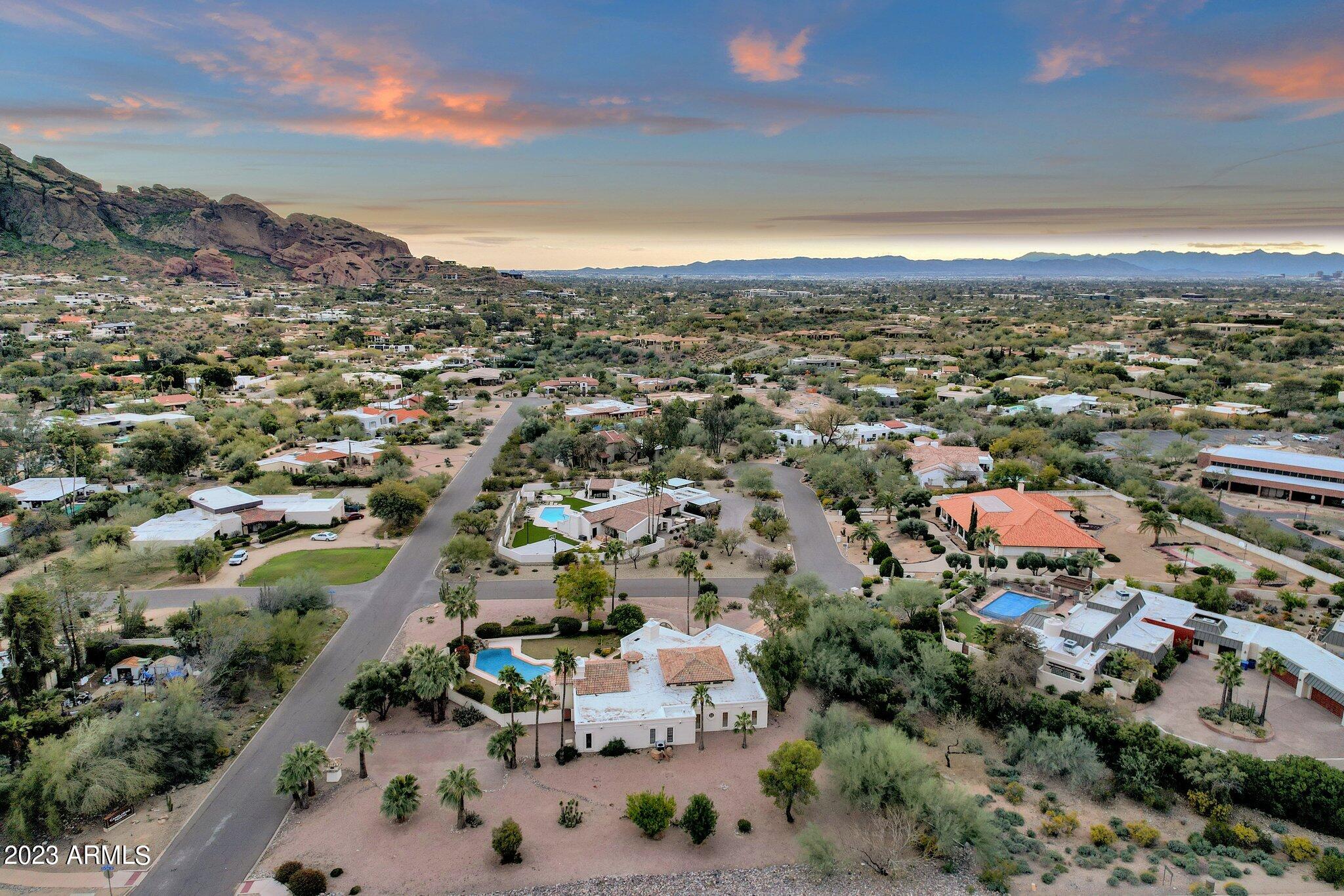 4554 East Pebble Ridge Road Paradise Valley, AZ 85253 - Photo 56 of 59 Aerial/Mountain Views