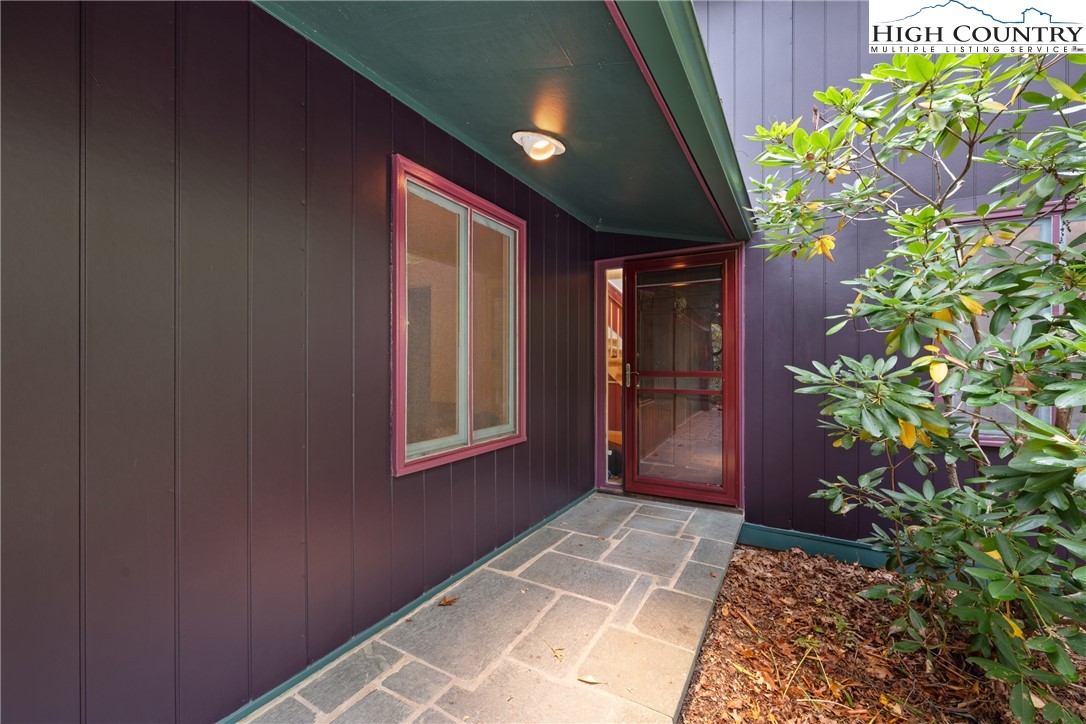 547 Deck Hill Road Boone, NC 28607 - Photo 12 of 50 a view of entryway with a flower pot