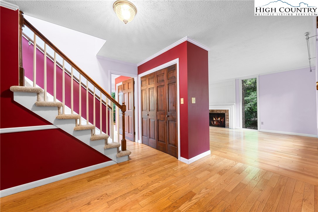 547 Deck Hill Road Boone, NC 28607 - Photo 13 of 50 a view of a hallway with staircase