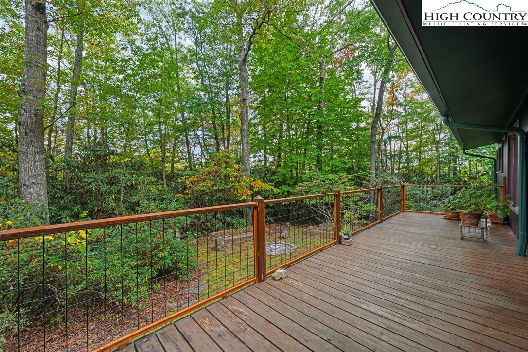 547 Deck Hill Road Boone, NC 28607 - Photo 49 of 50 a view of balcony with wooden floor