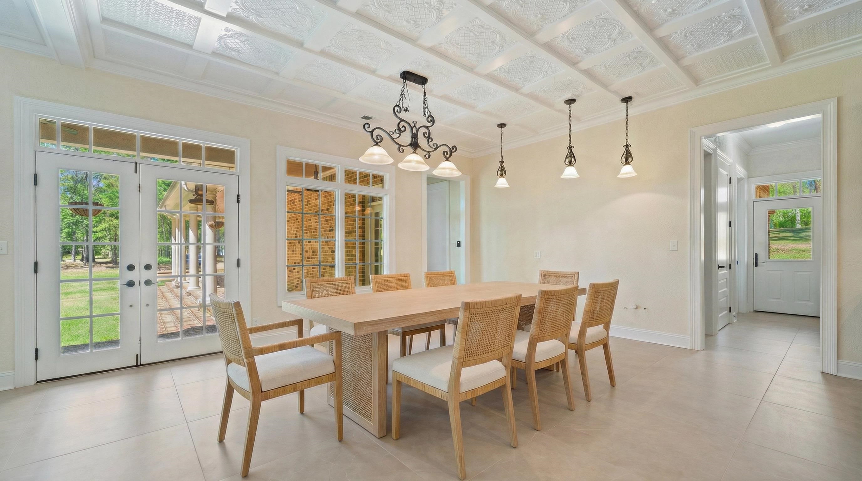815 Dent Road Eads, TN 38028 - Photo 17 of 40 Dining area with crown molding and french doors