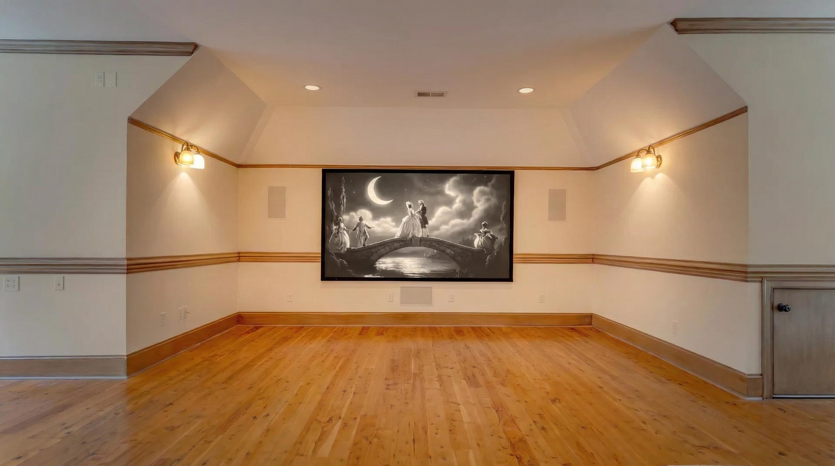 815 Dent Road Eads, TN 38028 - Photo 36 of 40 Cinema with light wood finished floors and recessed lighting